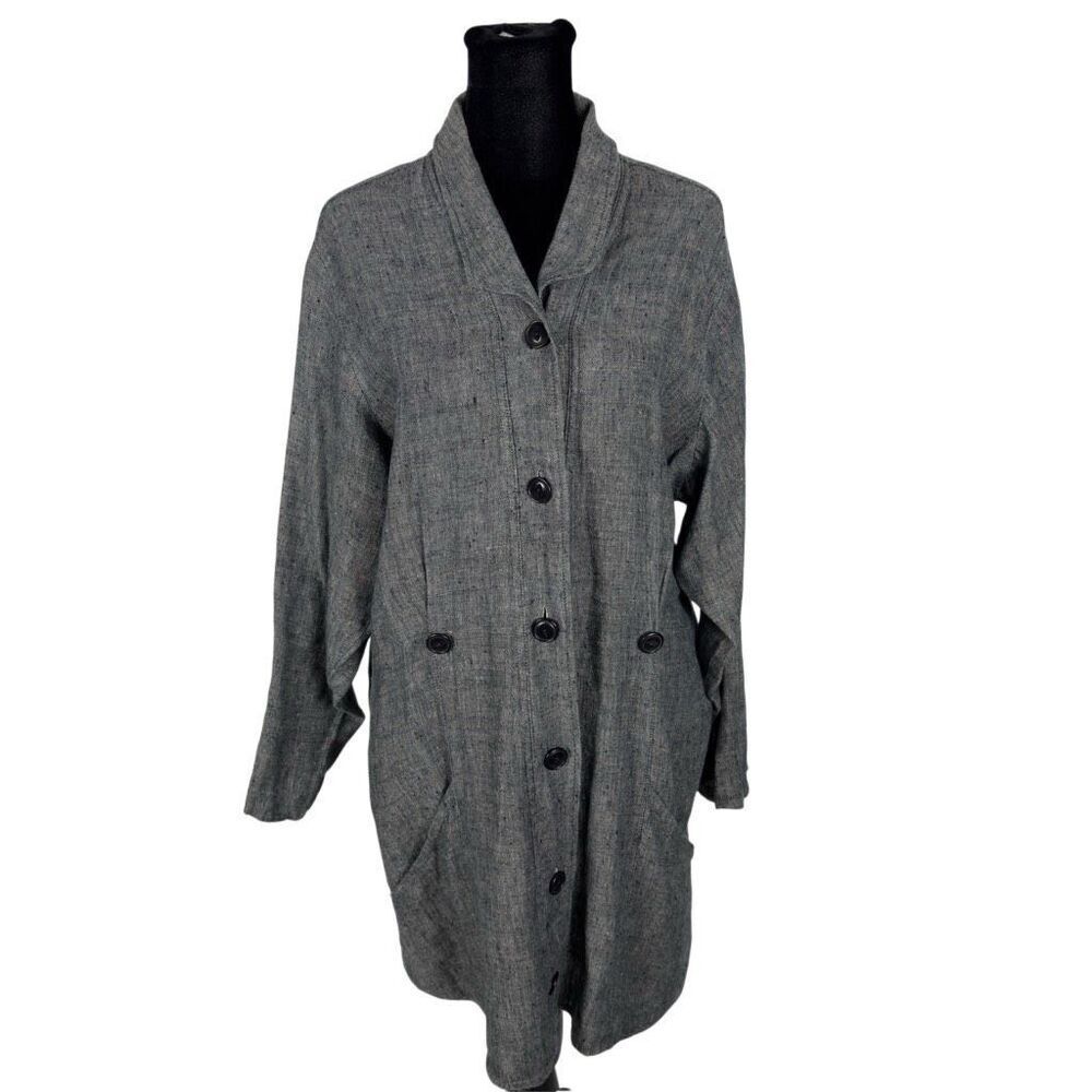 Flax 100% Linen Button Down Tunic - Women’s S